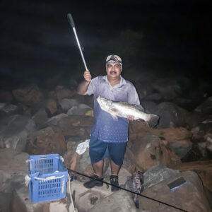 Sangram Dey - Fishing at Night - Karwar - Baramundi